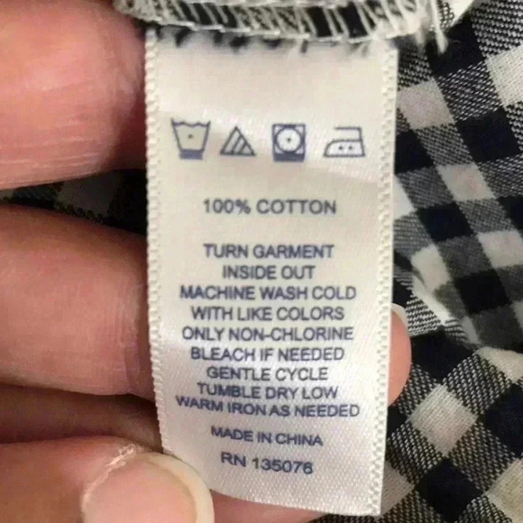 C. Wonder Checkered Button Front Size M—B2 - Picture 5 of 5